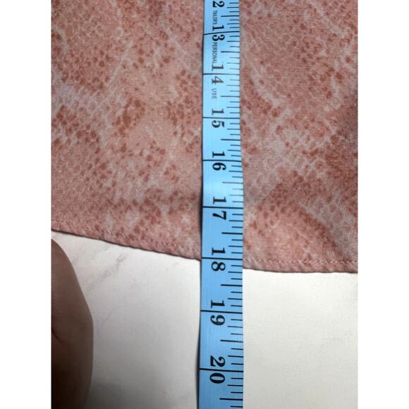 Snakeskin Pattern Tank top in Peach Pink A New Day Y2K Woven Cami Medium - Picture 6 of 8